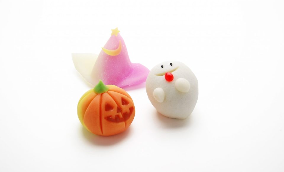 ハロウィン　ジャックオーランタン　かぼちゃ　上生　川越　和菓子　手作り　職人